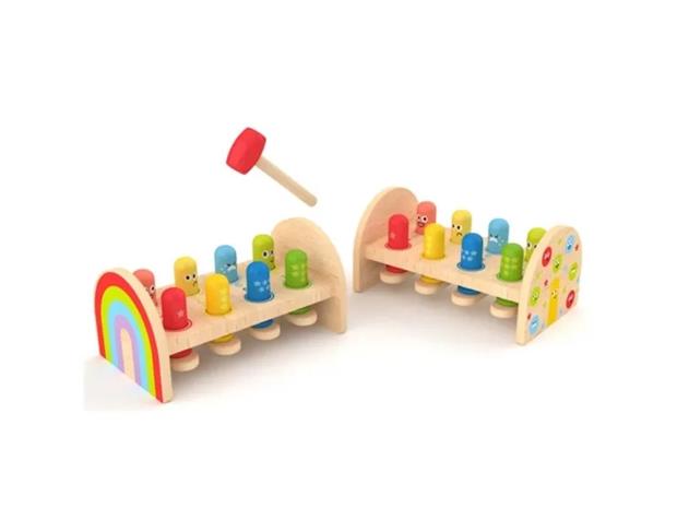 Hape - Rainbow Hammer Bench - (87-0529) – kuva 4/6