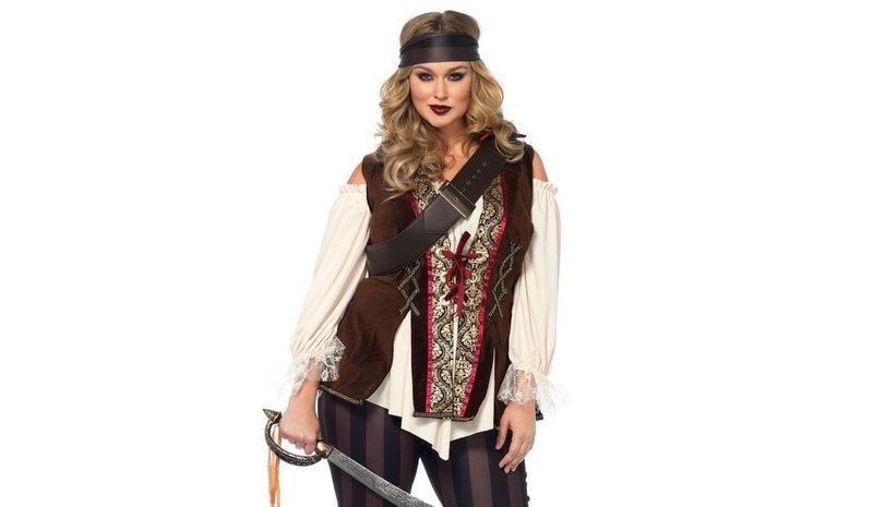 Captain Blackheart piratkostym Plus