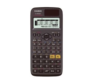 Casio FX-87DE X, Tasku, Funktiolaskin, Akku/Aurinko, Musta