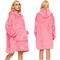 Oversized-Huppari Hupulla – Peitto - Pink – kuva 1