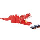 Hot Wheels City Launcher Dino -setti, punainen - B - Erittäin hyvä