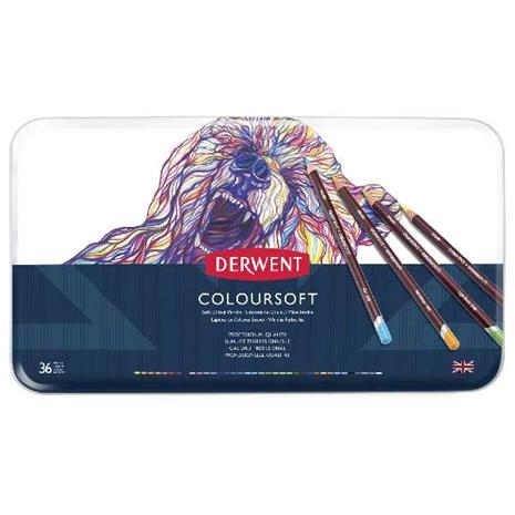 Derwent Coloursoft -värikynälajitelma, 36 kynää