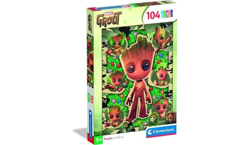 Clementoni Puzzle SuperColor Marvel Groot 104 palaa (25051)