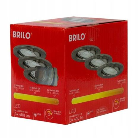 3 Led Upotettavat kohdevalot Gu10 5w, vaihdettava värilämpötila