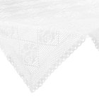 Pöytäliina Eurofirany Rosaly 85x85 Valkoinen neliö, sekoitekangas