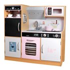Lasten puinen keittiö tarvikkeineen Enero Toys, pinkki, 87x30x83,5 cm, Muut lelut
