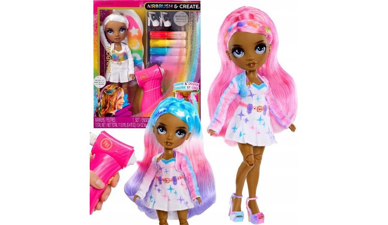 Rainbow High doll Airbrush&create harmailla silmillä ja tarvikkeilla – kuva 1/1
