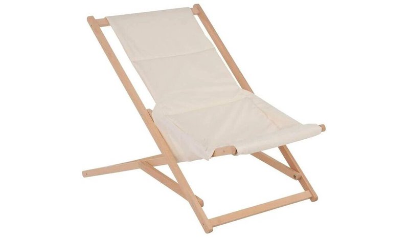 Puinen puutarhalepotuoli Gozo Premium, hiekanvärinen