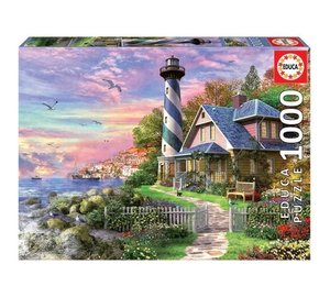 EDUCA Puzzle 1000 Lighthouse A Rock Bay