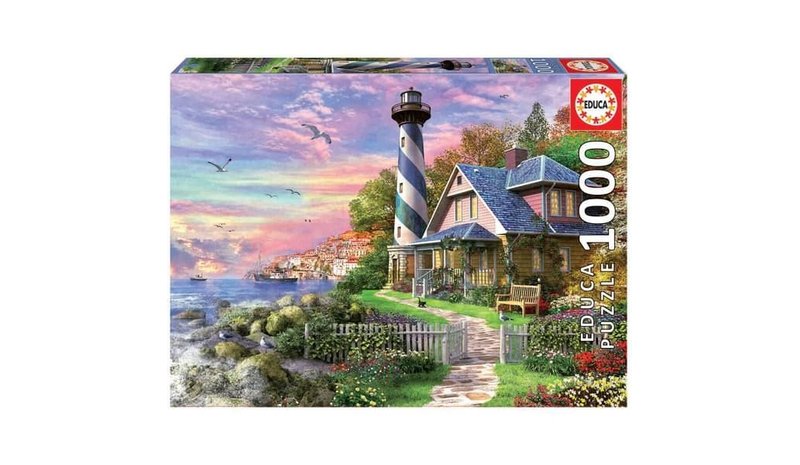 EDUCA Puzzle 1000 Lighthouse A Rock Bay