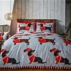 Rapport Home Through The Snow Dachshund Christmas Duvet Cover Set