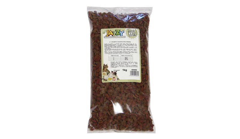 Jazzy Basic Mix täysravinto aikuisille kissoille, 1 kg