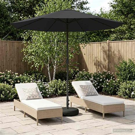 vidaXL Puutarhavarjo 230 x 230 cm Polyesteri Suorakaide Antrasiitti