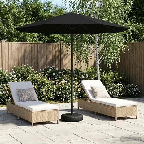 vidaXL Puutarhavarjo 230 x 230 cm Polyesteri Suorakaide Musta