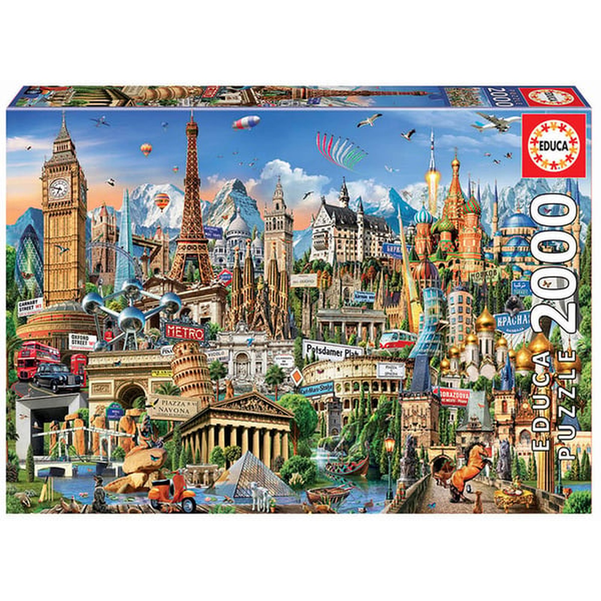 Educa Europe Landmarks 2000p palapeli