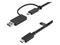 StarTech.com USB C Cable USB-A Adapter Dongle Hybrid 2-in-1 USB C Cable 1m – kuva 5