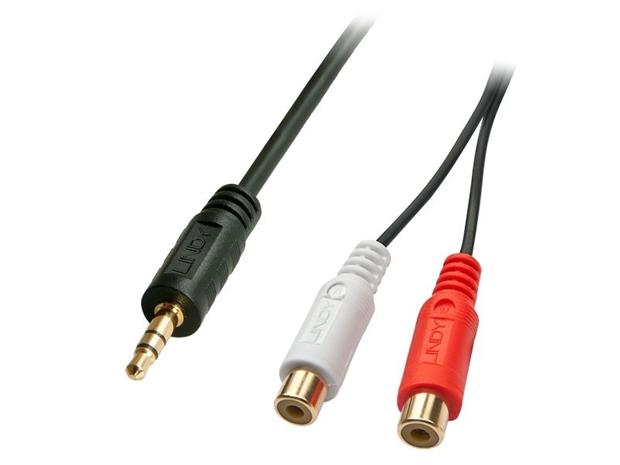 Lindy Premium audio adaptor - 25 cm – kuva 3/7