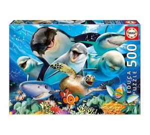 Educa Underwater Selfies Pussel 500 bitar 17647