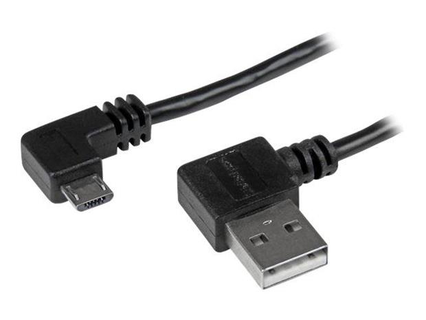 StarTech.com Micro-USB Cable with Right-Angled Connectors - M/M - USB-kaapeli - 2 m