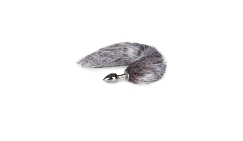Fox Tail Plug No. 5 Silver Anaalitappi hännällä