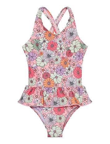 Color Kids Swimsuit W. Skirt, Aop - Multi/patterned - 152