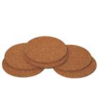 Korkkiset lasinaluset - 9 cm - 6 kpl