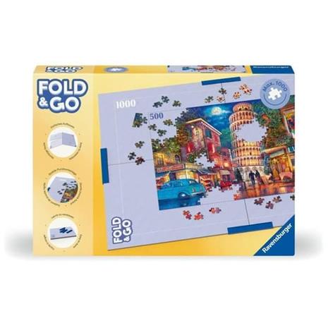 Pusselbräda - RAVENSBURGER - 17971 - Vikbar - För 1000 bitar - Fästklämmor