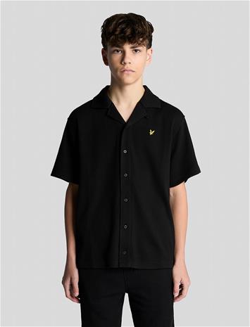 Lyle & Scott Ss Waffle Shirt - Beige - 152-158