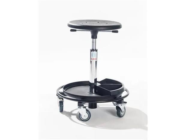 Montørstol Sigma 480RS PU sort m/bakke – kuva 1/3