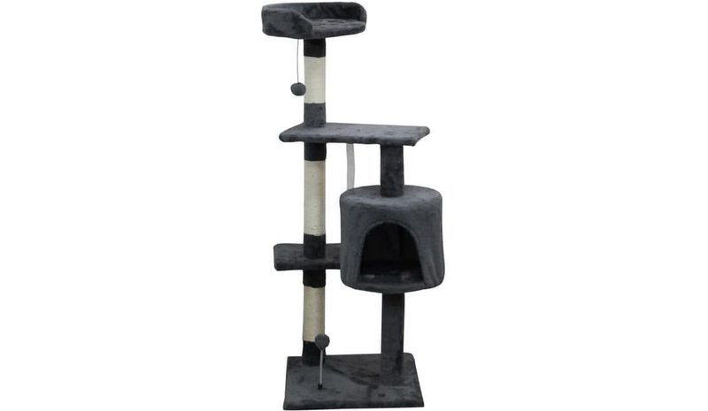 JAPSER - Kattträd - 40 x 40 x 114 cm - Grå