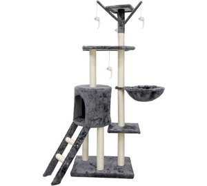 JIPSY Grå kattträd - 79 x 34 x 138 cm - Grå