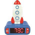 Rocket Night Light Alarm Clock med ljudeffekter