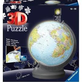 Kouluttava 3D-pallopalapeli - Valoisa Earth Globe - Ravensburger - 540 kpl - Alkaen 10 vuotta