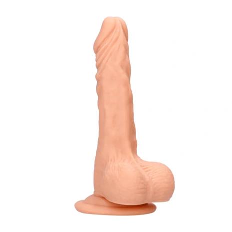 Kiveksillä varustettu dildo - 20 cm