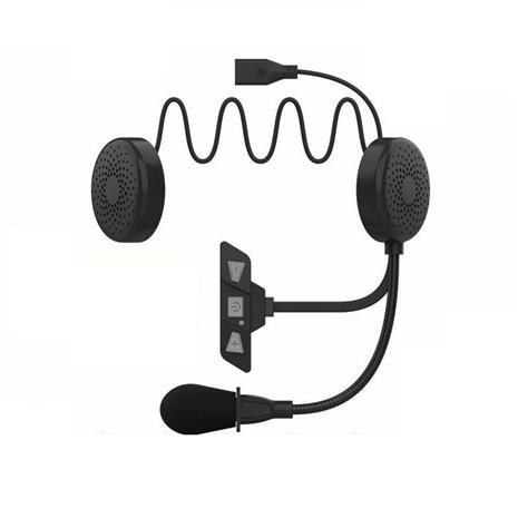 Moottoripyöräkypäräkuuloke Bluetooth 5.2 Black