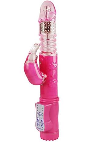 Pink Thrusting Rabbit Vibrator Jänisvibraattori