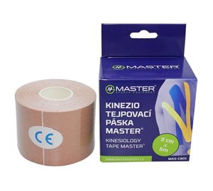 Kinesioteippi MASTER 5 cm x 5 m - ruskea