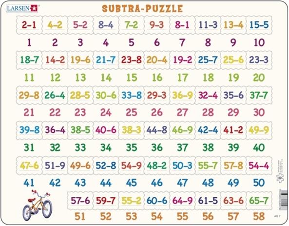 Vähennyspalapeli, Subtra-Puzzle - Larsen
