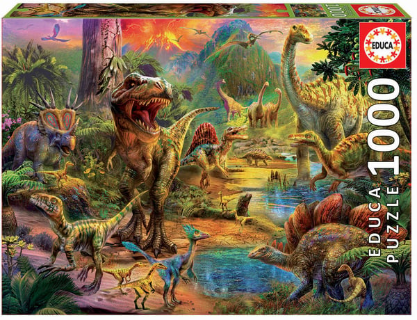Educa 17655 palapeli Kuviopalapeli 1000 kpl Dinosaurukset