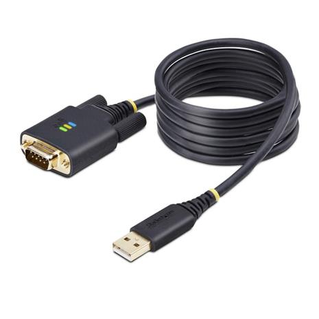 StarTech.com 6.6ft (2m) USB to Serial Adapter Cable COM Retention RS232 - USB / serial cable - USB to DB-9 - 2 m