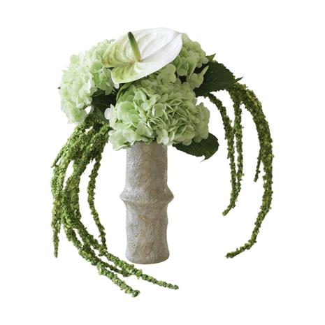 Botanä© Tekokimppu Dewdrop Symphony Hortensia vaaleanvihreä anthurium amarantti 6 kpl