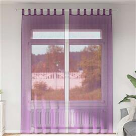 vidaXL Voile-verhot lenkeillä 2 kpl violetti 140x260 cm