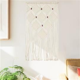 vidaXL Makramee-seinävaate 40x80 cm puuvilla