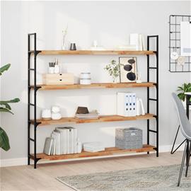 vidaXL Kelluvat hyllyt 4 kpl 140x20x4 cm öljytty massiivipuu akaasia