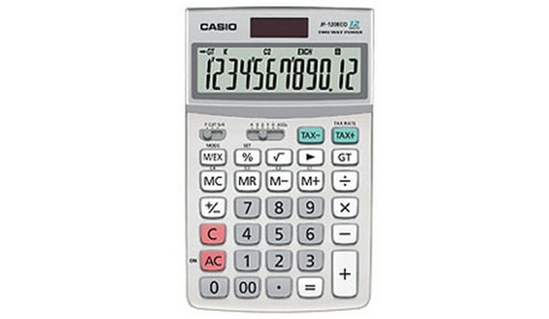 Casio JF-120 ECO laskin Työpöytä Näyttölaskin