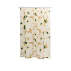 Marimekko Unikko suihkuverho Sand-off white-hay-emerald