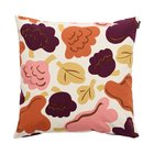 Marimekko Pieni Kukasta Kukkaan tyynynpäällinen Off white-luumu-vaaleanpunainen-terracotta, 50x50 cm