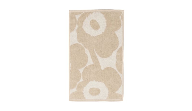 Marimekko Unikko vieraspyyhe 30 x 50 cm Off white-pellava