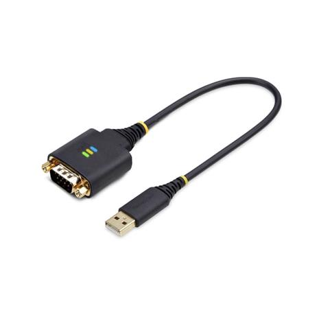 StarTech.com 1ft (30cm) USB to Serial Adapter Cable COM Retention RS232 - USB / serial cable - USB to DB-9 - 30.5 cm