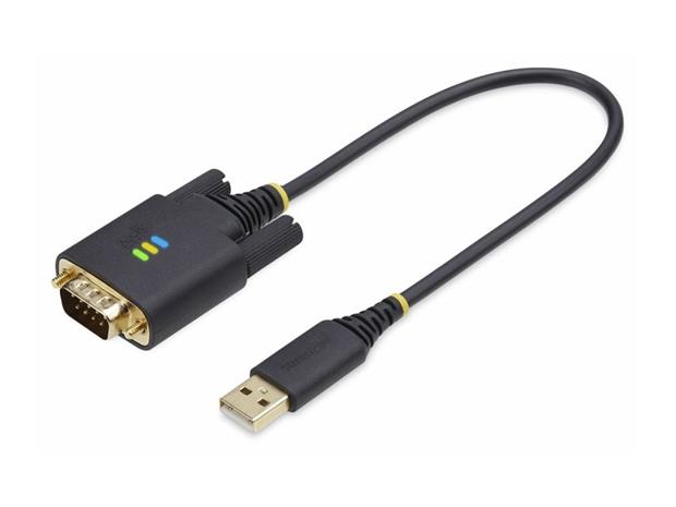 StarTech.com 1ft (30cm) USB to Serial Adapter Cable COM Retention RS232 - USB / serial cable - USB to DB-9 - 30.5 cm